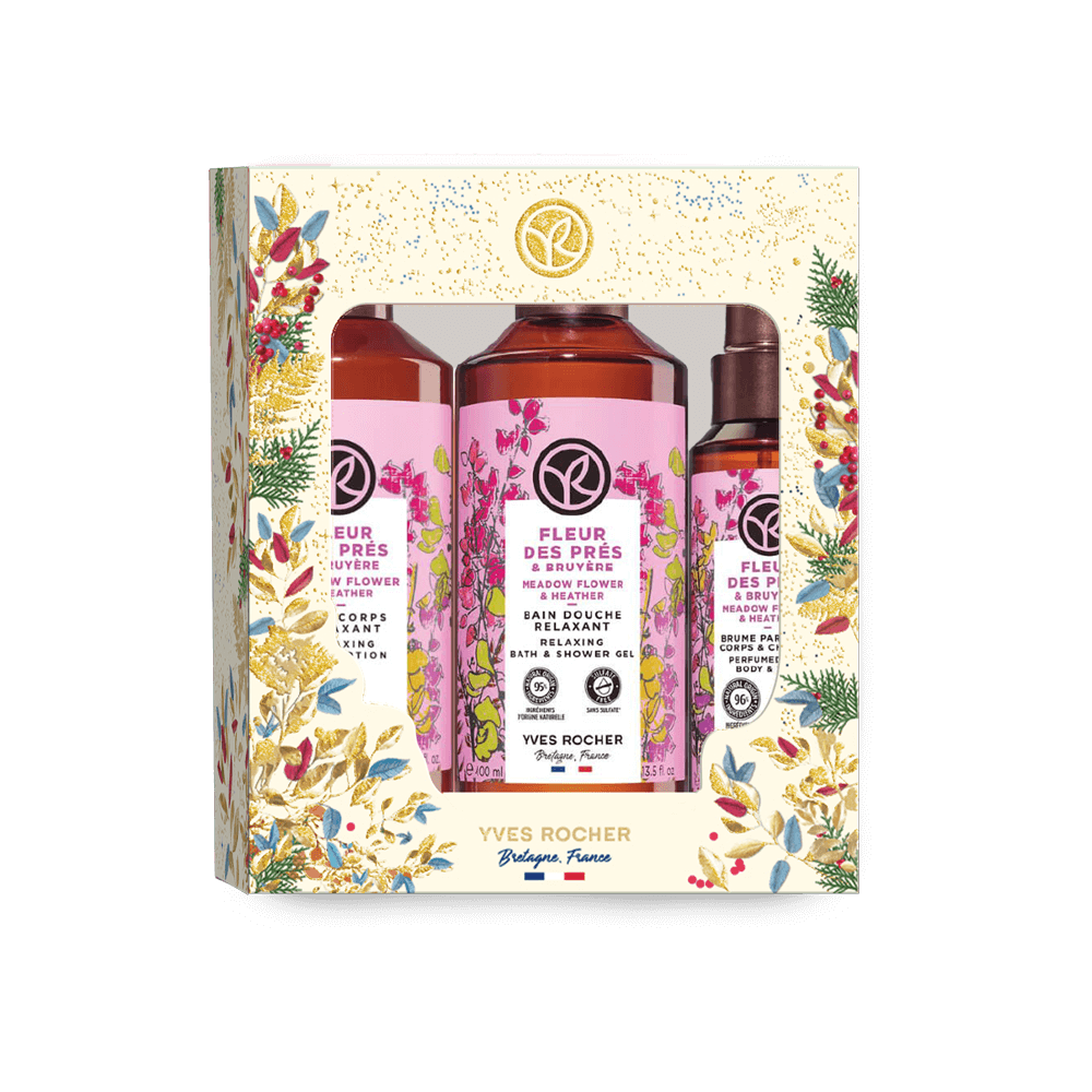 مجموعة الاستحمام - الزهور